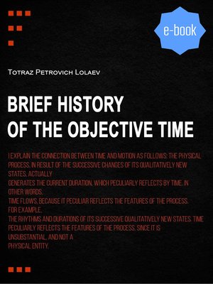 cover image of Brief History of the Objective Time